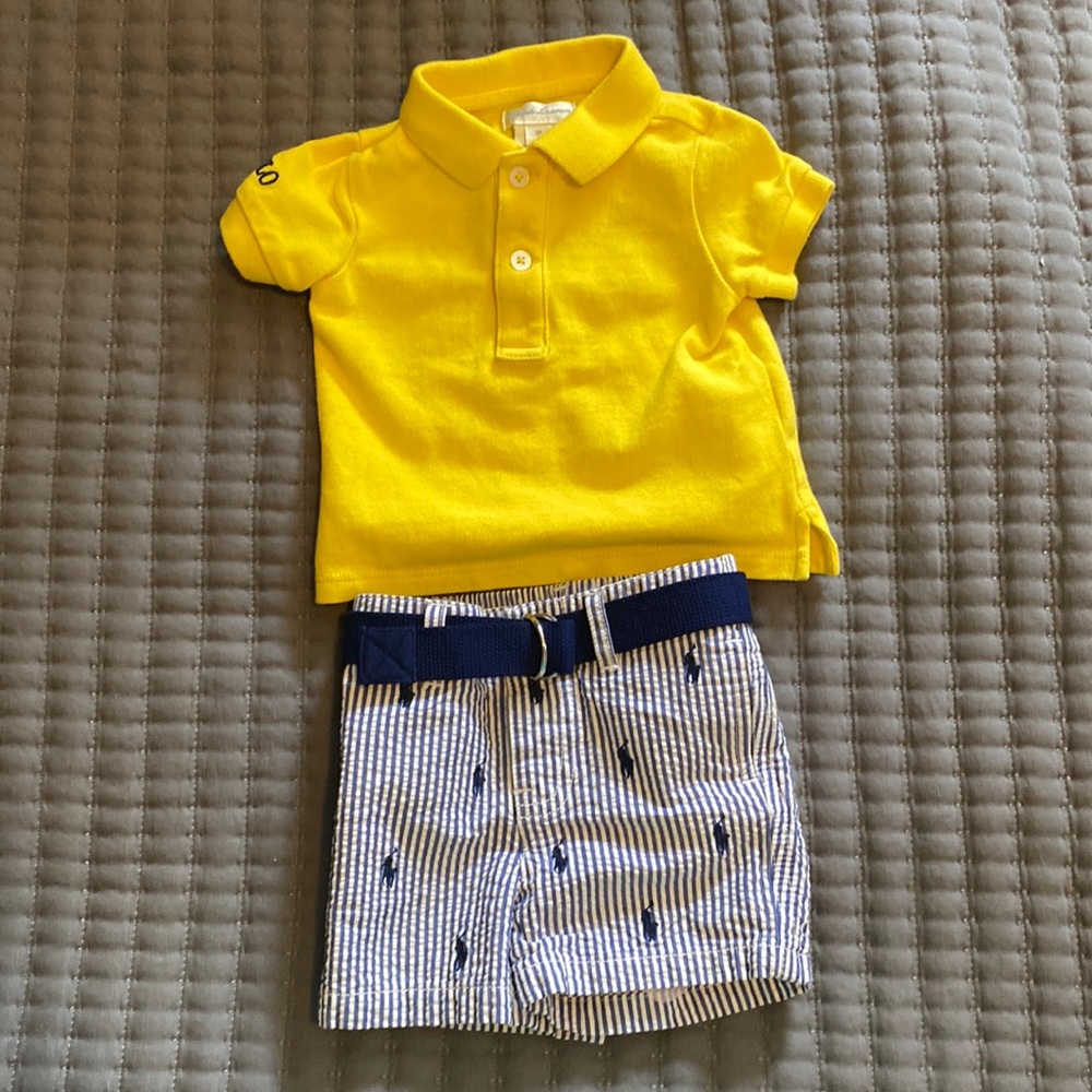 New without Tags! Ralph Lauren Baby Boy Outfit.